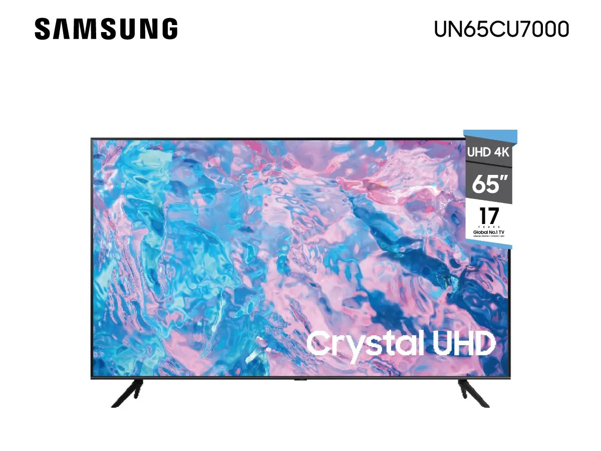 Foto do Produto SAMSUNG TV SMART 65" LED UN65CU7000 4K UHD