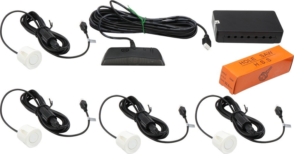 Foto do Produto Sensor de Estacionamento Motor One M1 CRS6100-S028 White Universal (4 Peças)