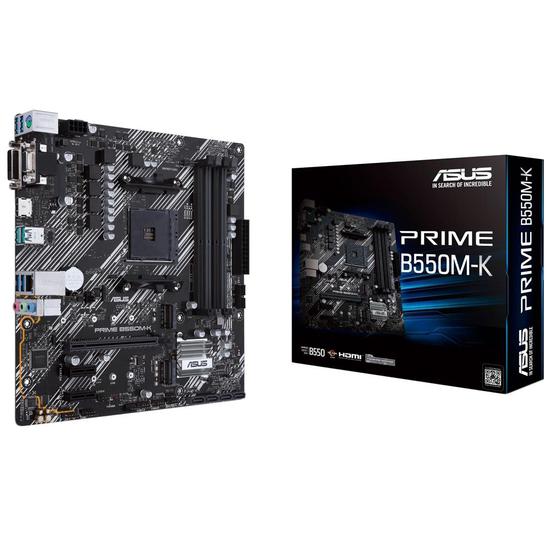 Foto do Produto Placa Mãe Asus Prime B550M-K AMD Soquete AM4