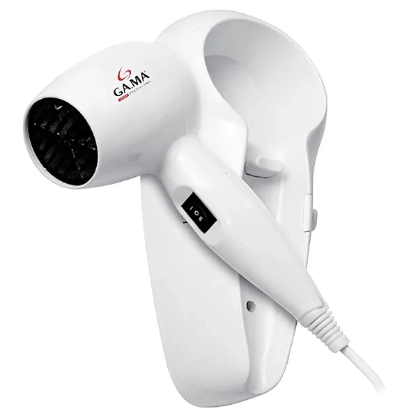 Foto do Produto Secador de Cabelo com Suporte de Parede GAMA HC-125G FD 1.200 watts 220 - 240 V ~ 50Hz - Branco
