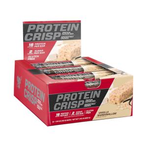Foto do Produto Barra de Proteina Proteins Crisp BSN 55g Vanilla Marshmallow 12 Unidades