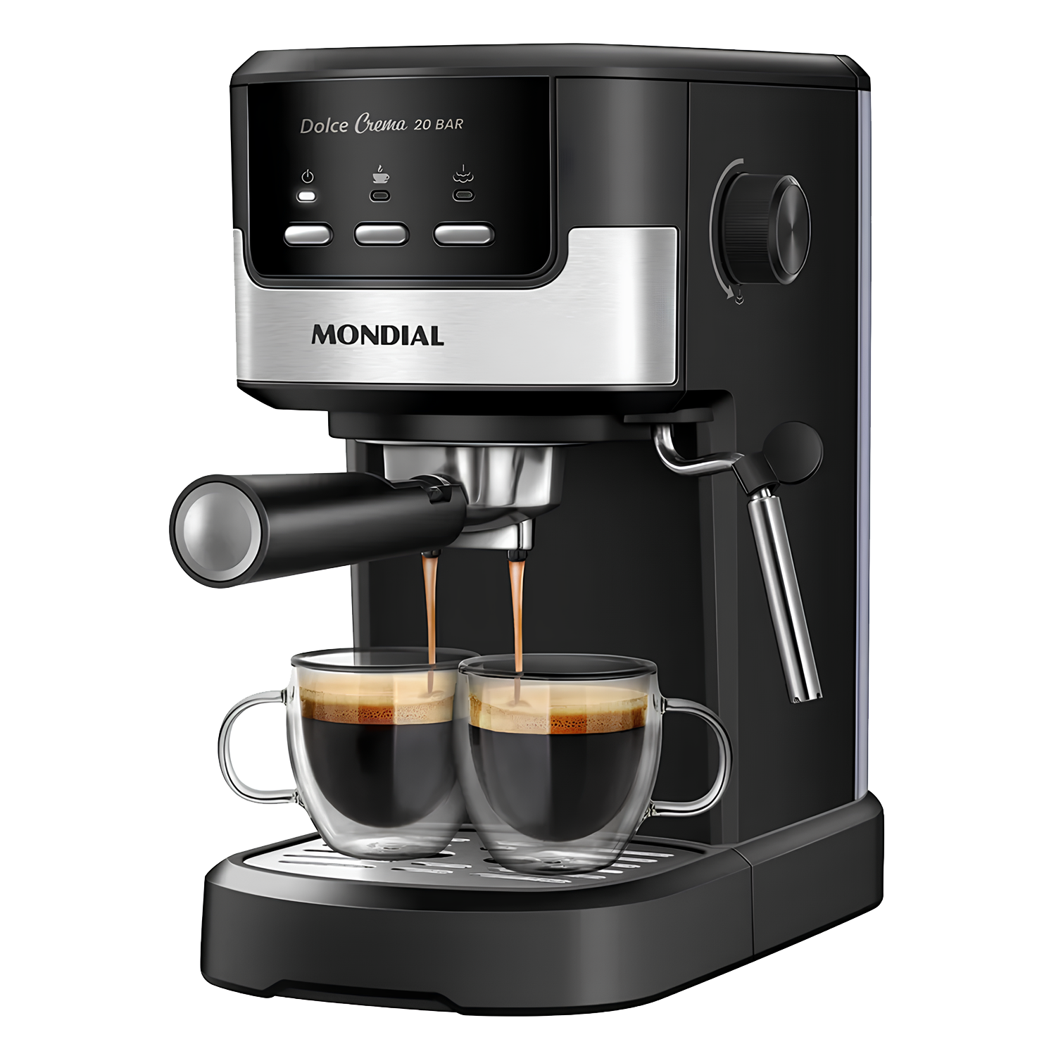Foto do Produto Cafeteira Elétrica Mondial Espresso Dolce Crema C-20-EC - 1200W - 1.2L - 110V/60Hz - Preto