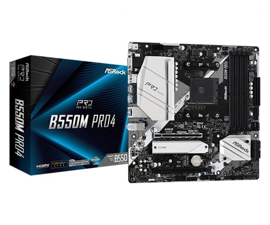 Foto do Produto Placa Mae Asrock B550M-PRO4 AMD (AM4)