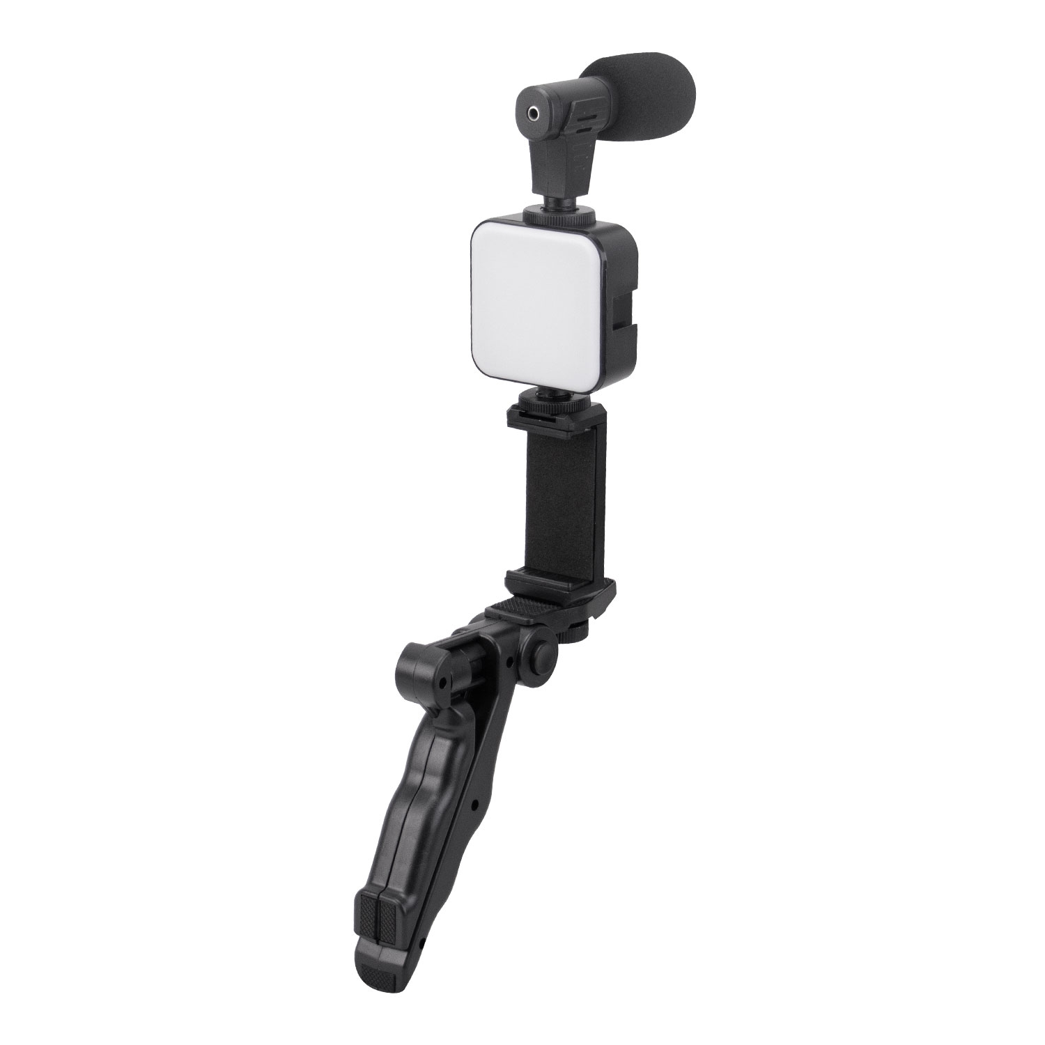 Foto do Produto Bastão de Selfie Satellite A-RM4900 - Com Luz LED e Microfone - Bluetooth - Preto