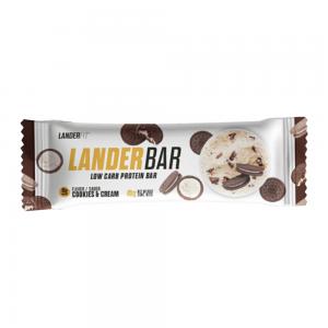 Foto do Produto Barra de Proteína Low Carb Landerfit Cookies & Cream 45G