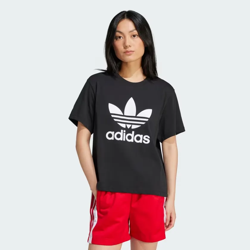 Foto do Produto ADIDAS REMERA FEM TRIFOLIO TEE BOXY IU2422 (T) S NEGRO