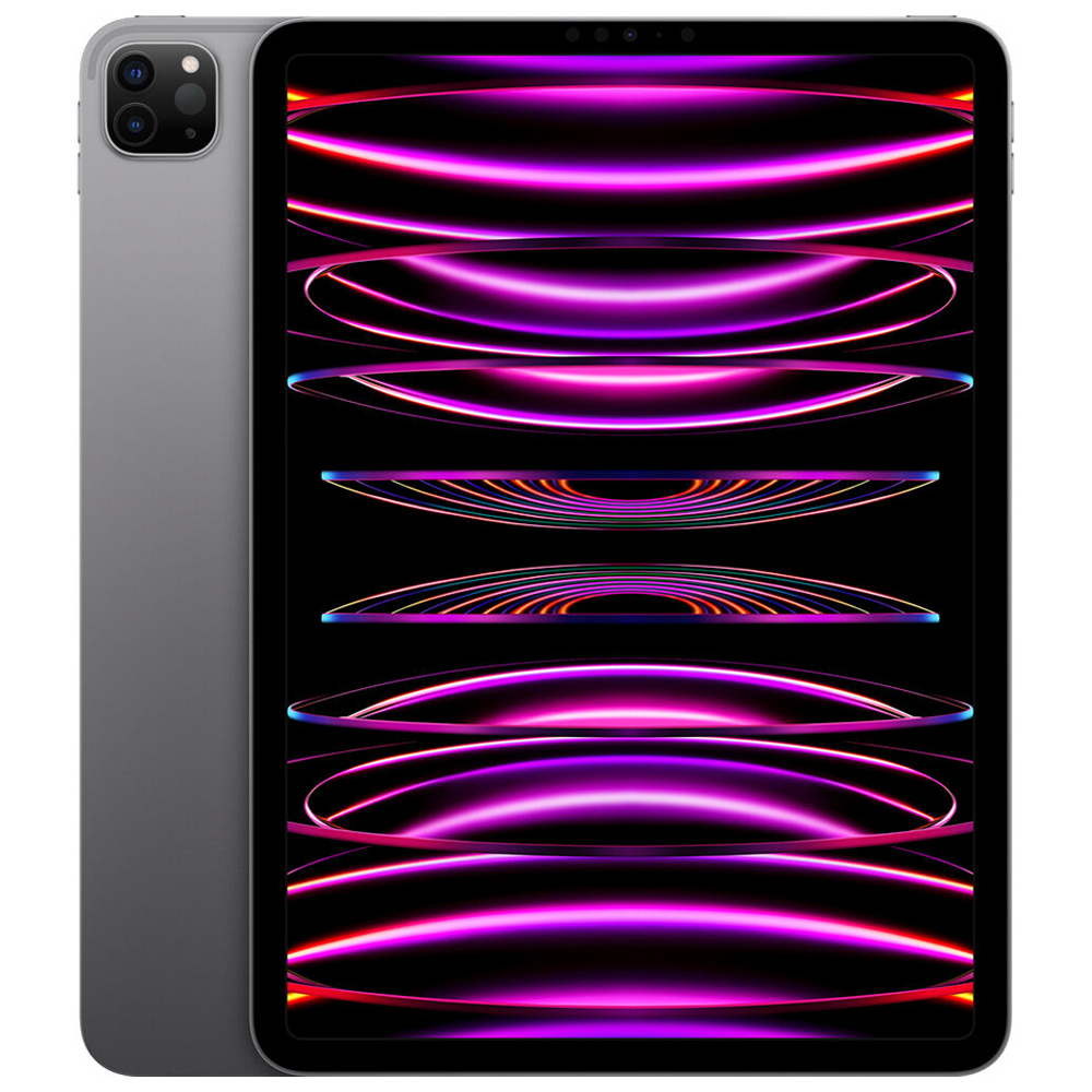 Foto do Produto Apple iPad Pro 6th MNXP3LL/A 2022 Tela 12.9 / M2 / 128GB / Wi-Fi / iPadOS 16 - Space Gray