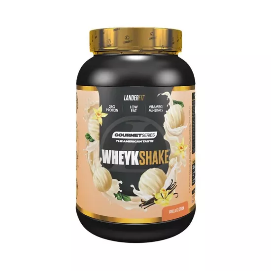 Foto do Produto Whey LanderFit Wheykshake Gourtmet Vanilla Ice Cream 900G
