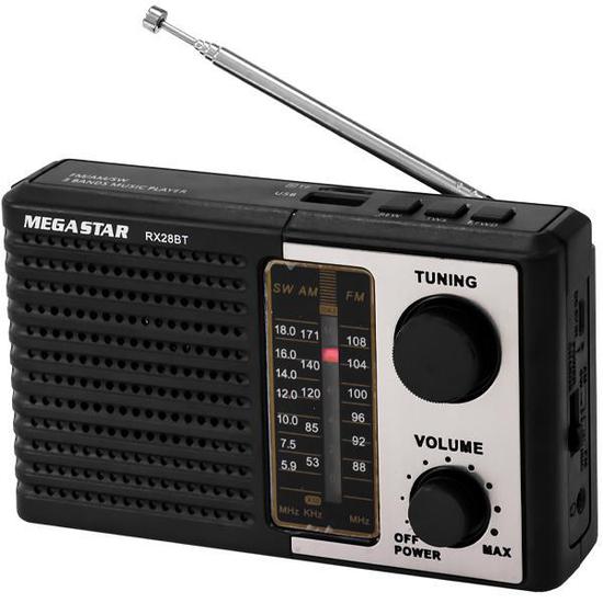 Foto do Produto Rádio Mega Star RX28BT SD / USB / Bluetooth