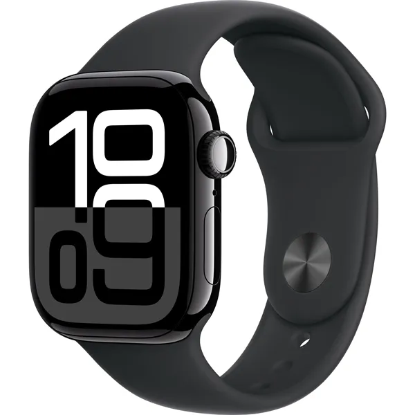 Foto do Produto Apple Watch Series 10 42 mm/S/M MWWE3LW A2997 GPS - Jet Black Aluminum/Black Sport