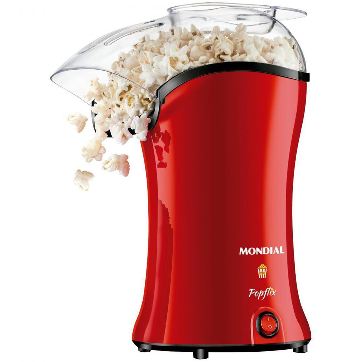 Foto do Produto Pipoqueira Elétrica Mondial Popflix PP-03 - 1200W - 110V/60Hz - Vermelho