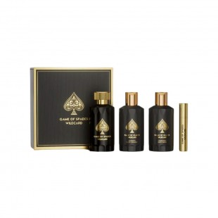 Foto do Produto JO MILANO PARIS GAME OF SPADES WILDCARD KIT MEN 100ML EDP+8ML+BODY+SHO