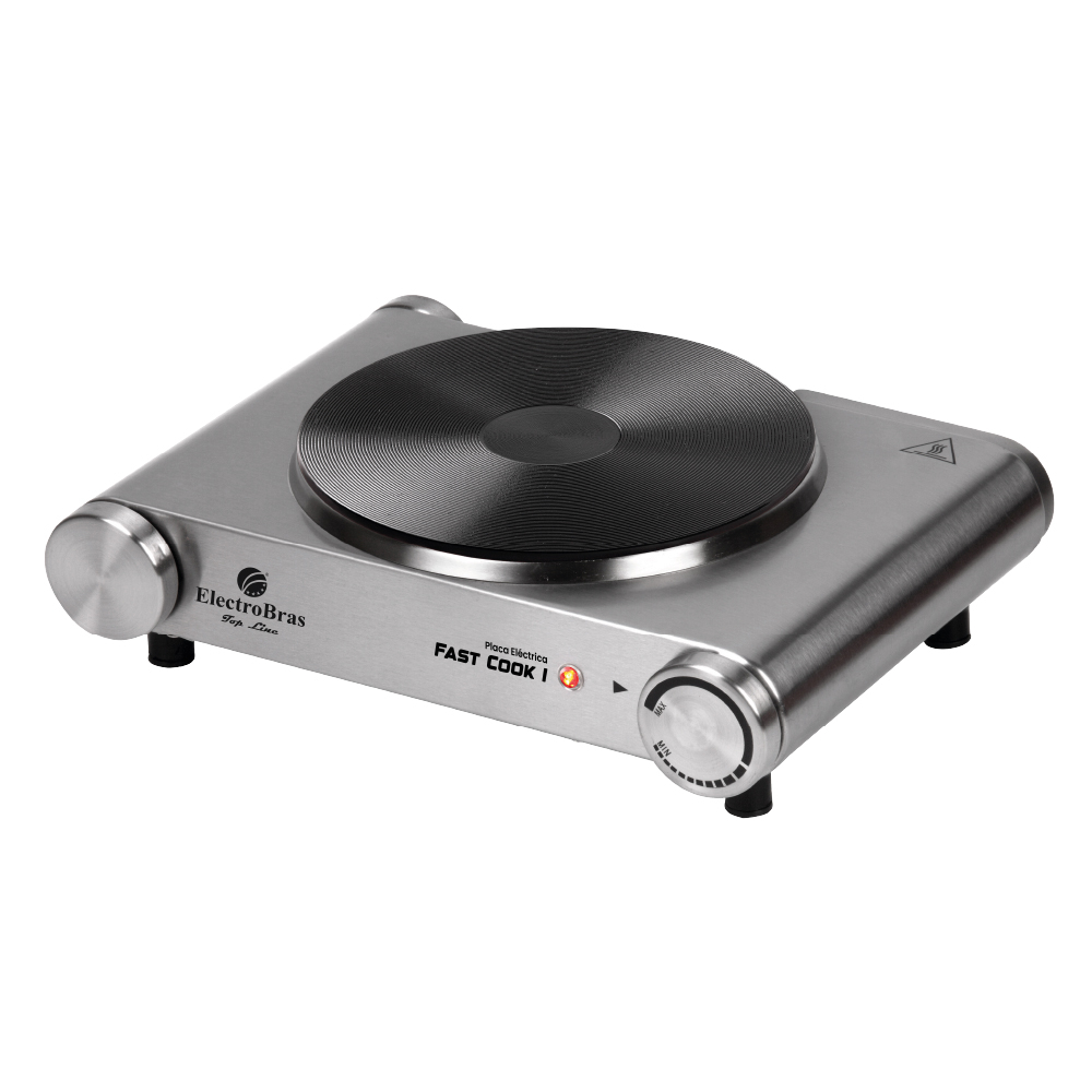 Foto do Produto Fogão Elétrico ElectroBras Fast Cook I EBPE-21 - 1500W - 1 Boca - 110V - Prata