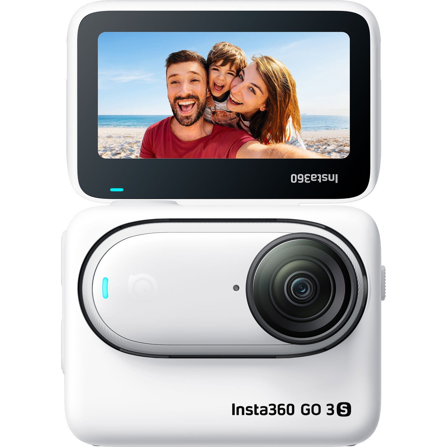 Foto do Produto Câmera de Ação Insta360 Go 3S Standard Edition CINSAATA - 4K - À Prova D'água - Branco