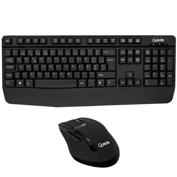 Foto do Produto QUANTA QTKTM12 KIT TECL/MOUSE INALAMBR
