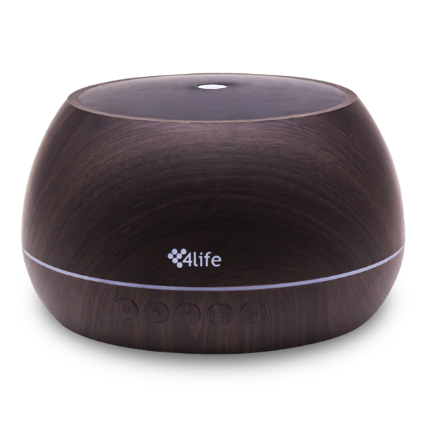 Foto do Produto Umidificador e Difusor de Aromas 4life SerenityScents FL13D / 1000ML / Smart Touch / Bluetooh / Bivolt - Marrom Oscuro