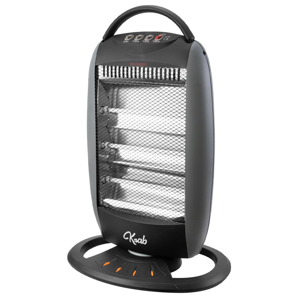 Foto do Produto Aquecedor KRAB Cuarzo Oscilante KBEO1200 1200W / 110V - Cinza
