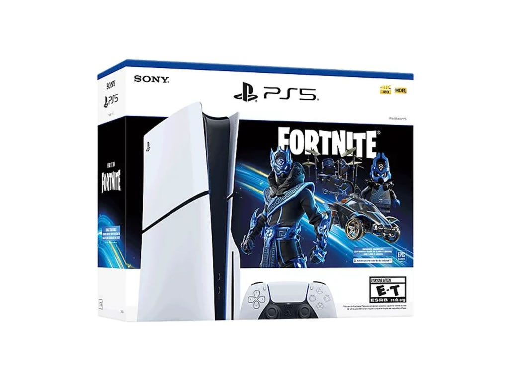 Foto do Produto CONSOLE PLAYSTATION 5 SLIM 1TB FORTNITE CAIXA DANIFICADA