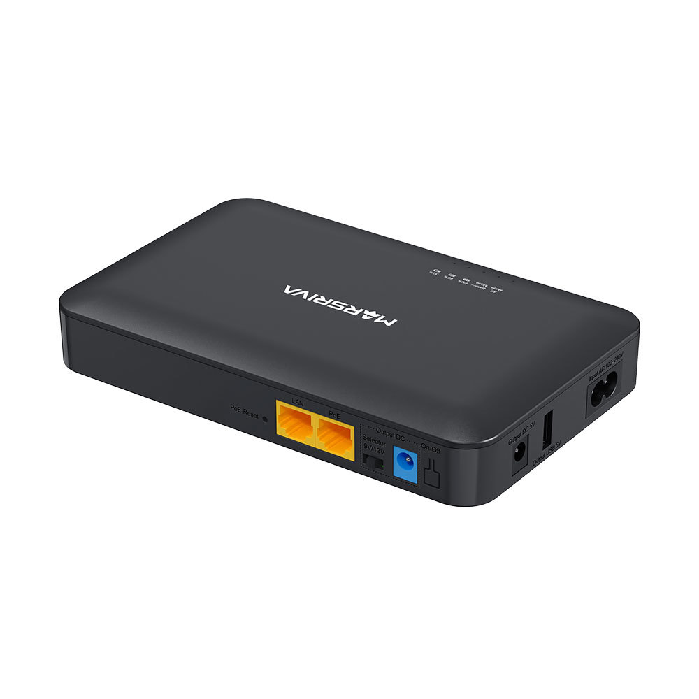 Foto do Produto NOBREAK UPS SMART MINI DC KP2 PRO 30W 2*DC+1USB+POE MARSRIVA