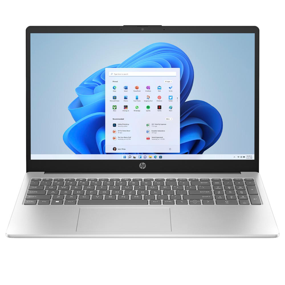Foto do Produto Notebook HP 15-FD0005DX Intel Core i5 1235U Tela Touch Full HD 15.6" / 8GB de RAM / 512GB SSD - Prata (Inglês)