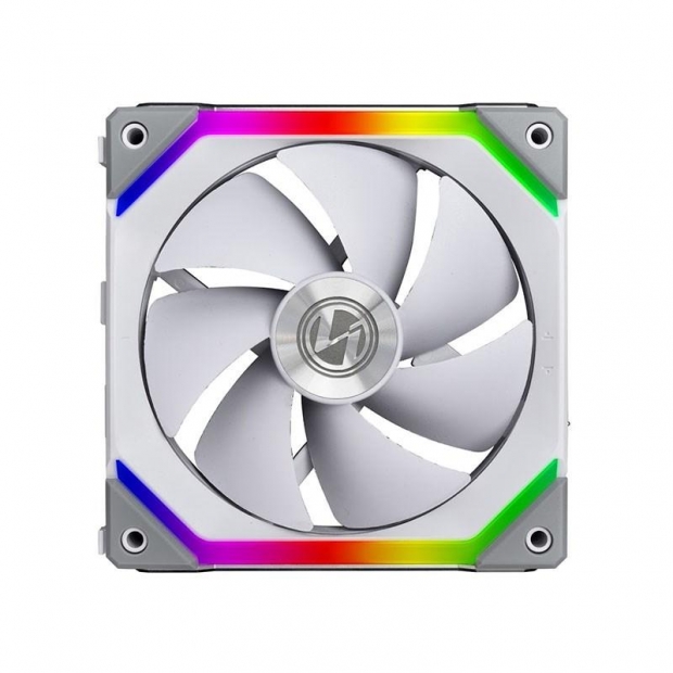 Foto do Produto Cooler Fan de Gabinete Lian Li Uni Fan SL120 V2 UF-SL120V2-1W, ARGB 5V, ARGB 3-pinos/PWM 4-pinos, 120mm, Branco