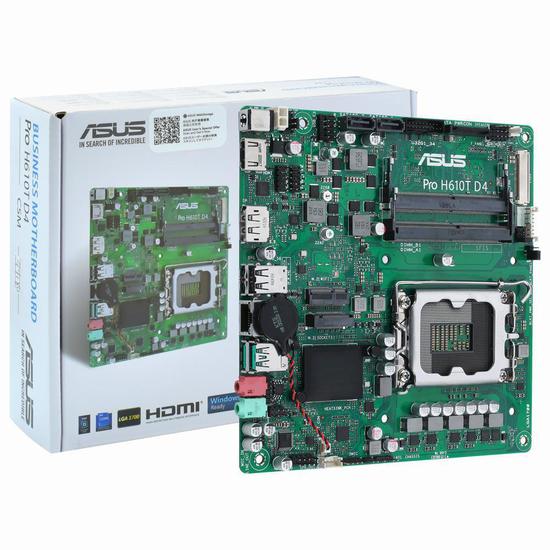 Foto do Produto Placa Mãe Asus Pro H610T D4 CSM Intel Soquete LGA 1700