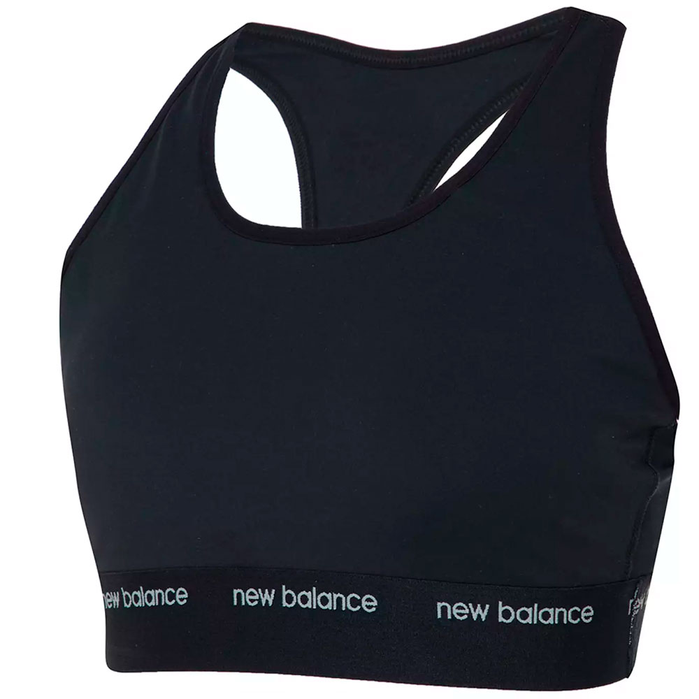 Foto do Produto Top New Balance Feminino Sport Essentials M Preto - WB41048BK