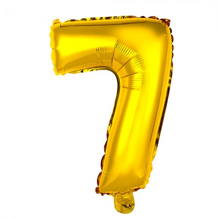 Foto do Produto Balao Numero 7 Dourado 32 Polegadas