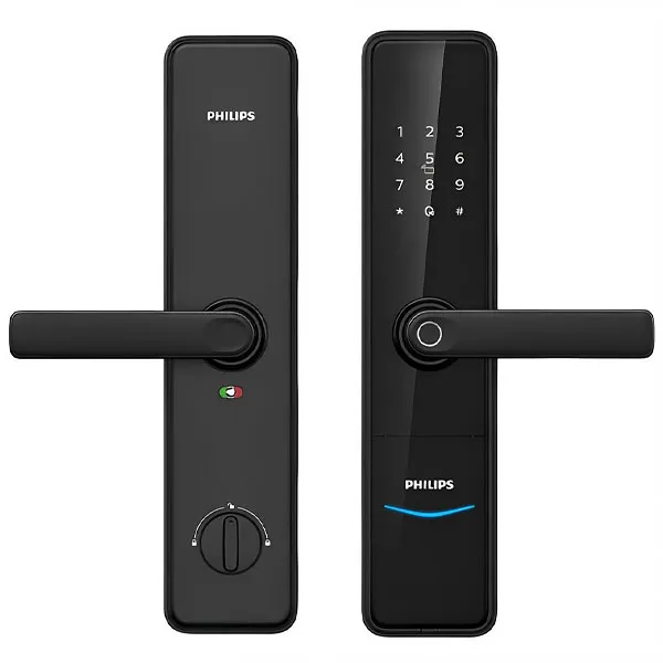 Foto do Produto Fechadura Eletrônica para Porta Philips EasyKey 6000 Series DDL603E-5HWS - Preta