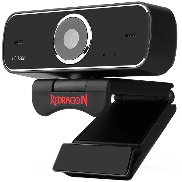 Foto do Produto Webcam Redragon Fobos GW600-1 HD USB - Preta