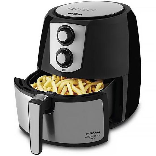 Foto do Produto Air Fryer Britania Jumpo Inox PFR06PI 220V