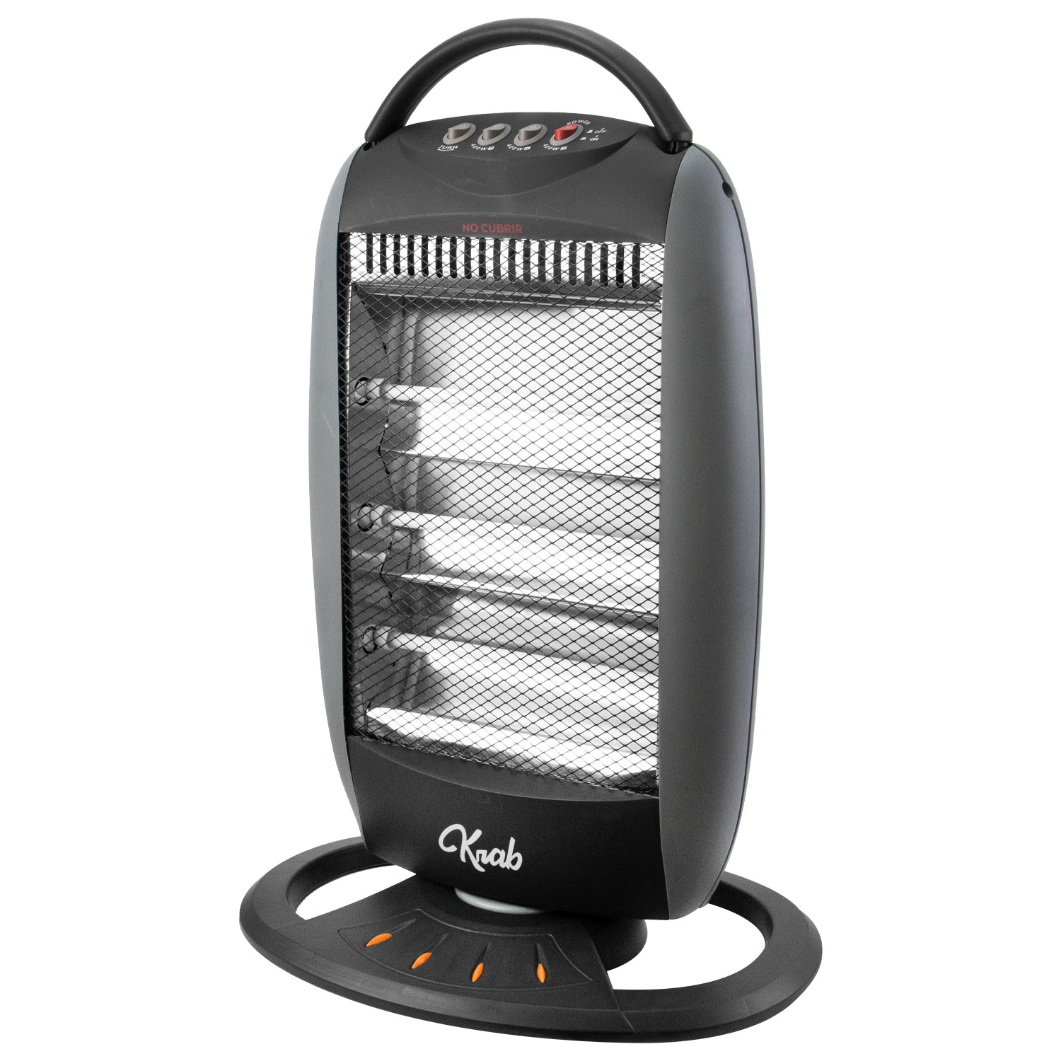 Foto do Produto Aquecedor Elétrico Krab KBEO1200 - 1200W - 110V - Preto e Cinza