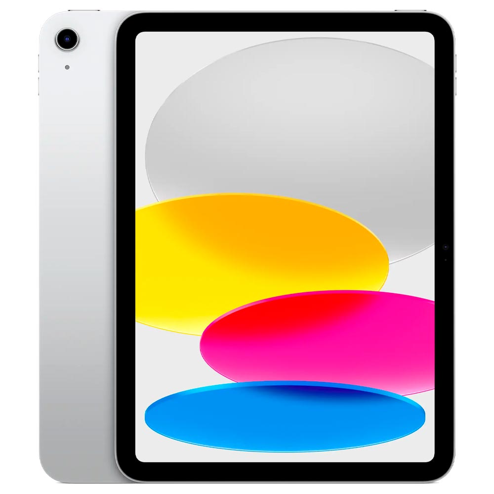 Foto do Produto Apple iPad 10 MPQ83LL/A 256GB / Tela 10.9" - Silver (2022)