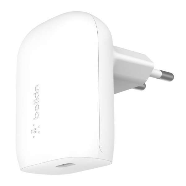 Foto do Produto Carregador de Parede Belkin Wall Charger With PPS 30W / USB-C (WCA005VFWH) - Branco