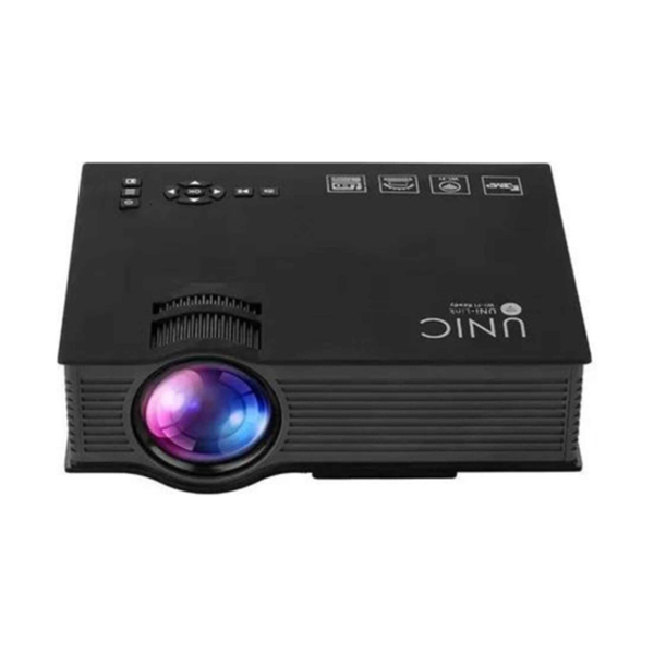 Foto do Produto Projetor Unic UC68 com Wi-Fi / HDMI / VGA / USB 2.0 / Leitor de Cartao SD / LED / Android 4.2.2 - Preto