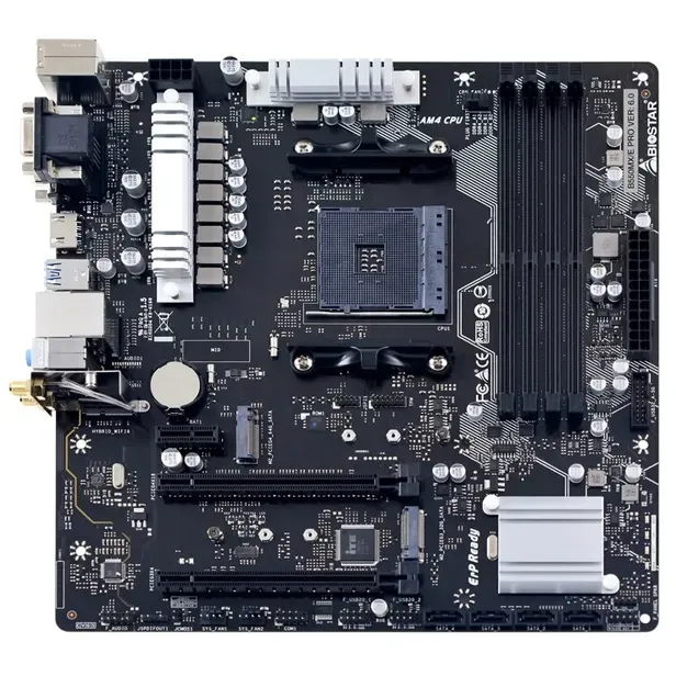 Foto do Produto BIOSTAR PLACA MADRE B550MX/E PRO ACERO/METAL ALC887 7.1 CANALES, AUDIO DE ALTA DEFINICIÓN