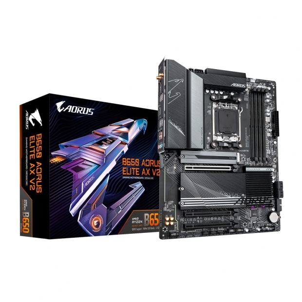 Foto do Produto MB AM5 GIGABYTE B650 AORUS ELITE AX V2 DDR5/WIFI6E HDMI/DP