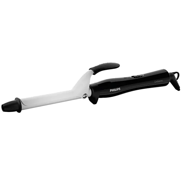 Foto do Produto Modelador de Cabelo Philips Curl Ceramic BHB862 de 16 mm 200 °C Bivolt - Preto/Branco