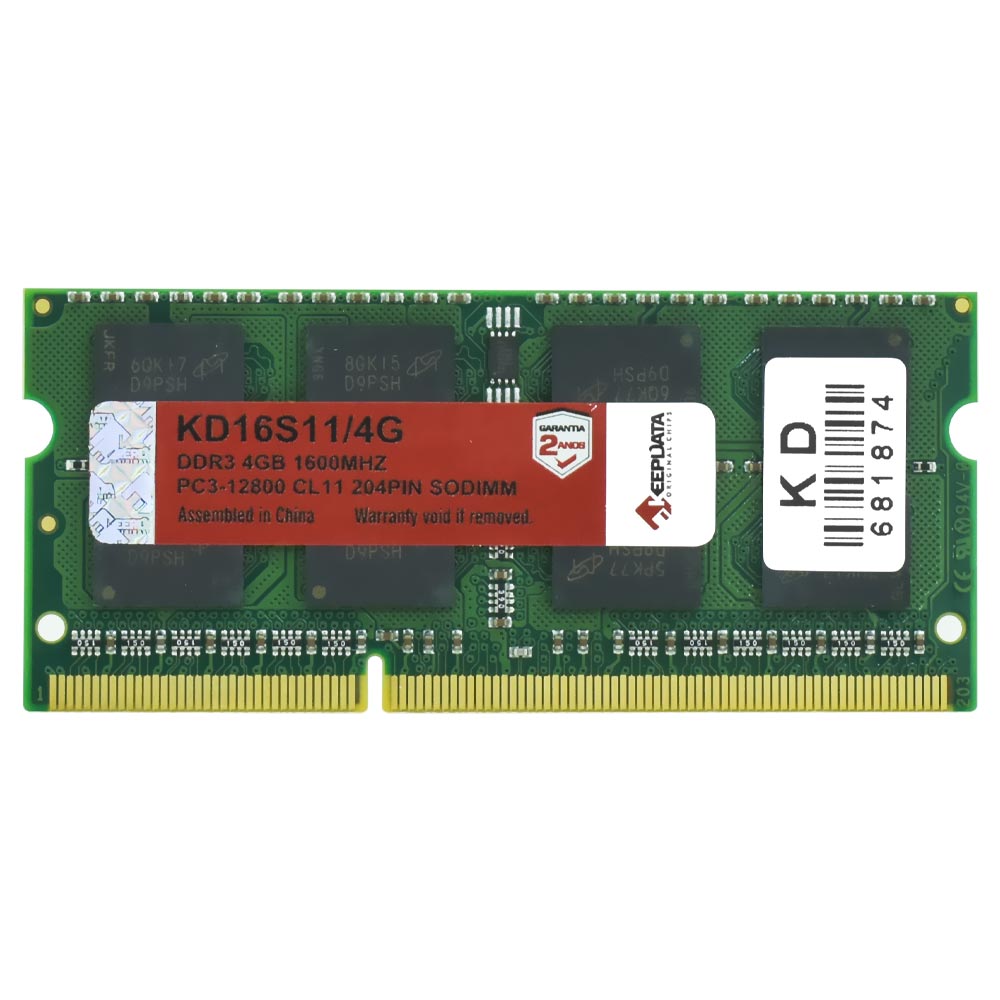 Foto do Produto Memória RAM para Notebook Keepdata DDR3 4GB 1600MHz - KD16S11/4G