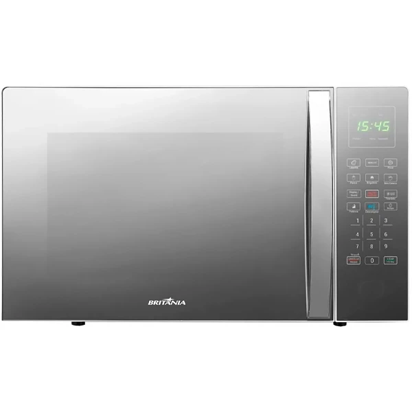 Foto do Produto Micro-ondas Britânia PMO34ES 1.400 watts 34 Litros 220V ~ 50Hz - Prata