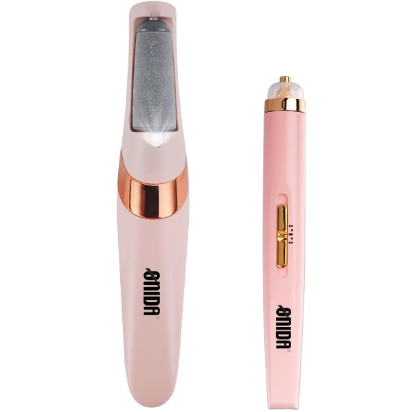 Foto do Produto Removedor de Calos + Lixador de Unhas Onida ON-562 / Recarregável - Rosa