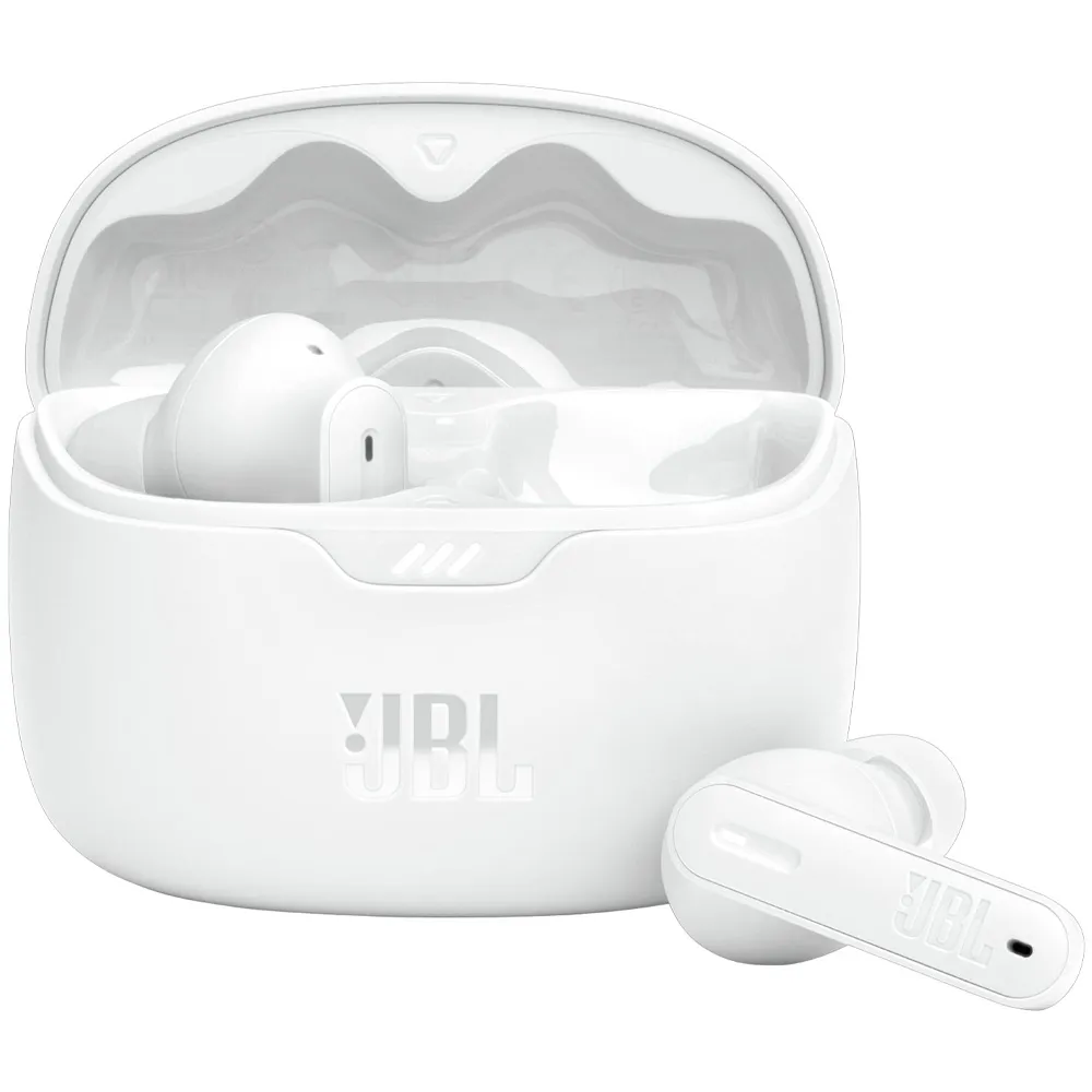 Foto do Produto JBL AURICULAR TUNE BEAM SEDA BLUETOOTH 5.3 WHITE
