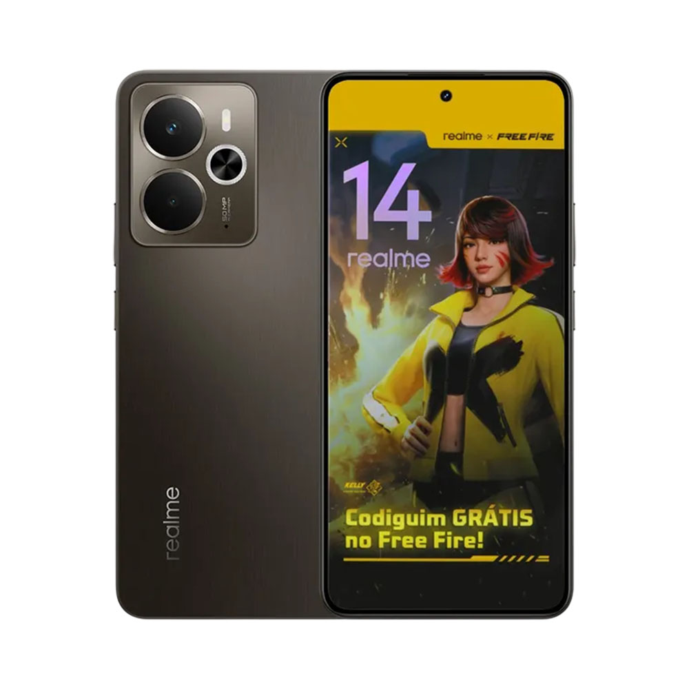 Foto do Produto CELULAR REALME 14 RMX5070 5G 8/256GB STORM TITANIUM