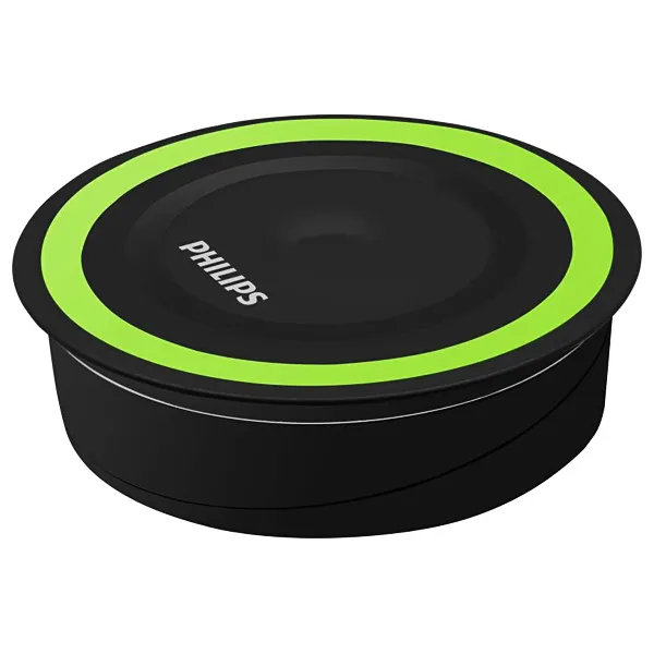 Foto do Produto Carregador Wireless Philips DLP9115 10 watts para Smartphones - Preto/Verde