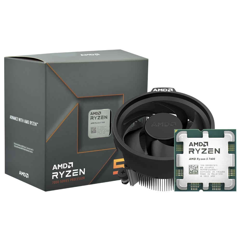 Foto do Produto Processador AMD Ryzen 5 7600 Socket AM5 / 3.8GHz / 38MB