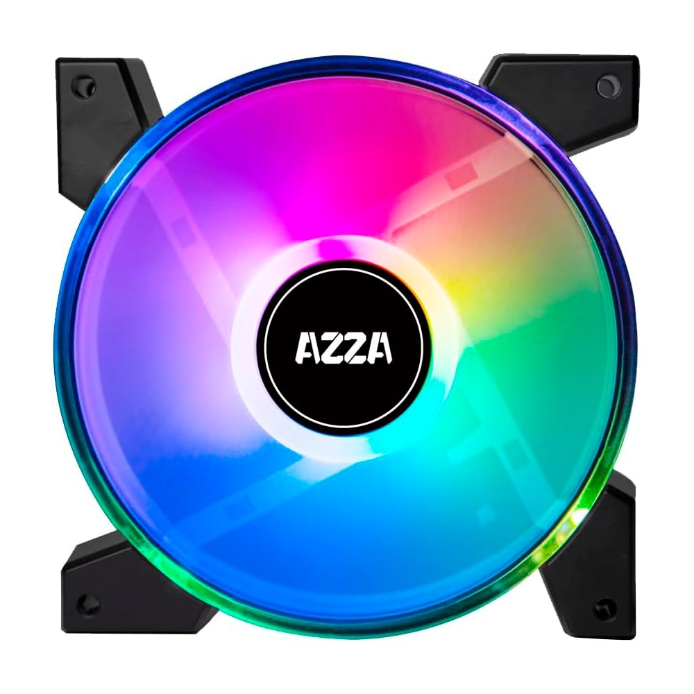 Foto do Produto Cooler Para CPU Azza Hurricane II - 1800RPM - Para Intel e AMD - Com Controle Remoto - RGB