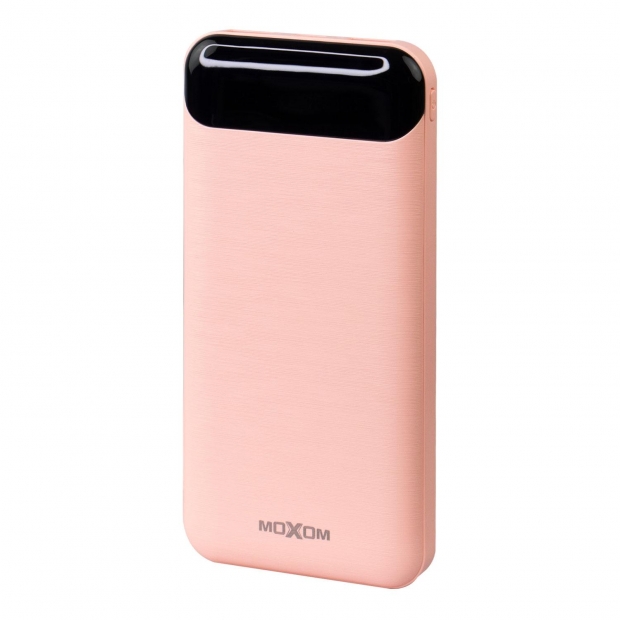 Foto do Produto CARREGADOR PORT. MOXOM MX-PB41 10000MAH 2USB PINK