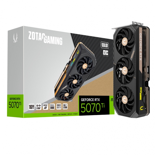 Foto do Produto VGA RTX5070TI 16GB ZOTAC SOLID OC ZT-B50710J-10P