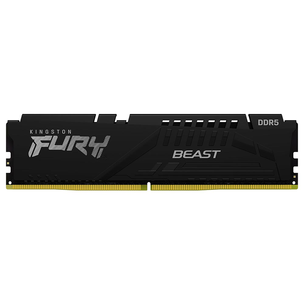Foto do Produto Memória RAM Kingston Fury Beast DDR5 16GB 5600MHz - Preto (KF556C36BBE-16)