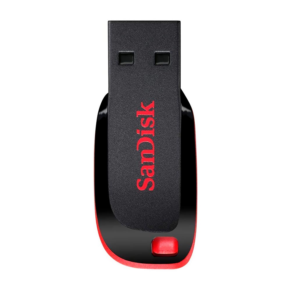 Foto do Produto Pendrive SanDisk Z50 Cruzer Blade 64GB USB 2.0 - Preto / Vermelho